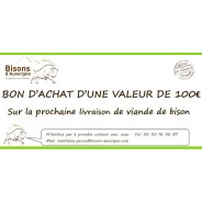 Bon Cadeau 100€ - Bisons d'Auvergne