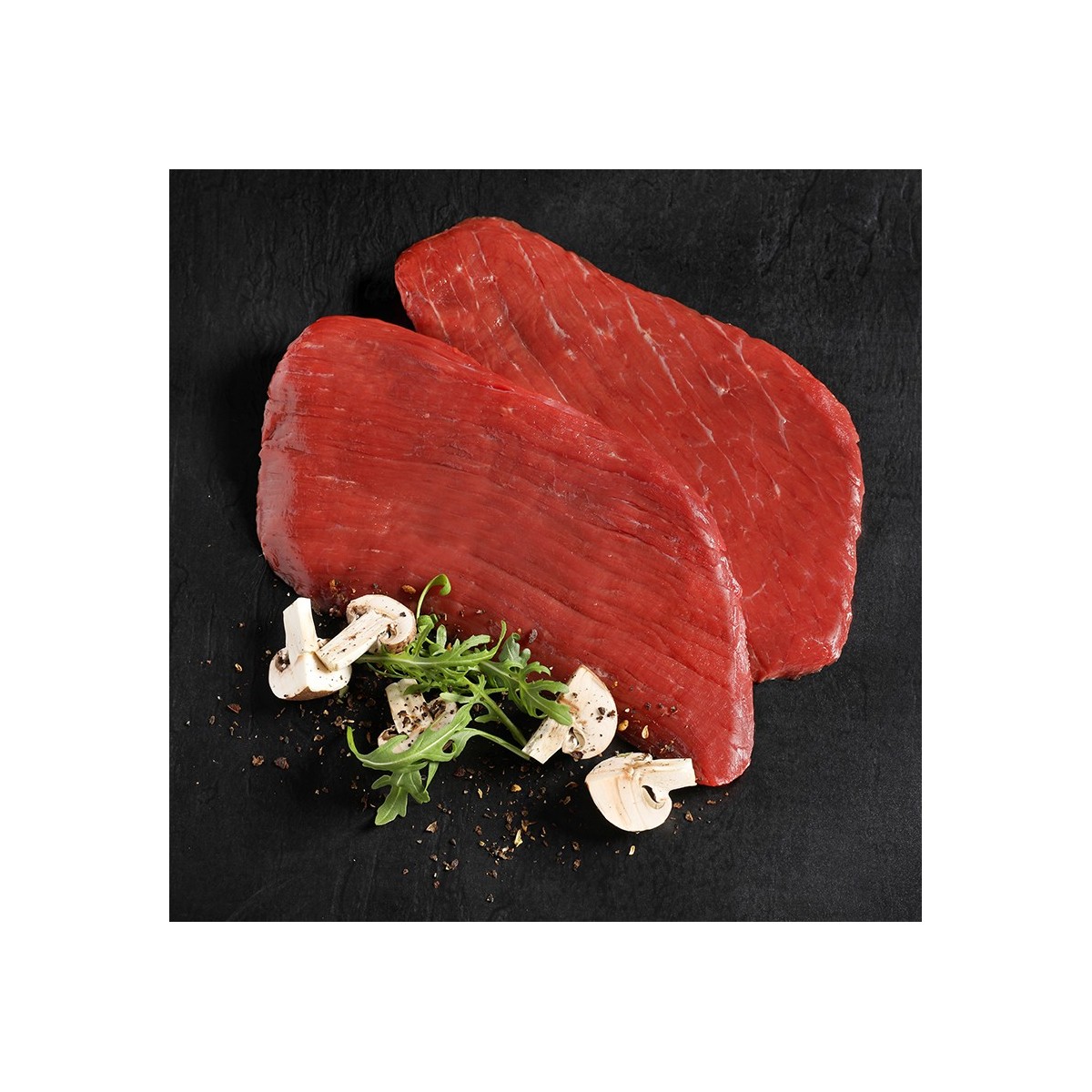 Steaks de bison (tranche, macreuse)