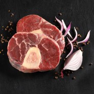 'Osso Buffalo', jarret de bison façon 'osso buco'