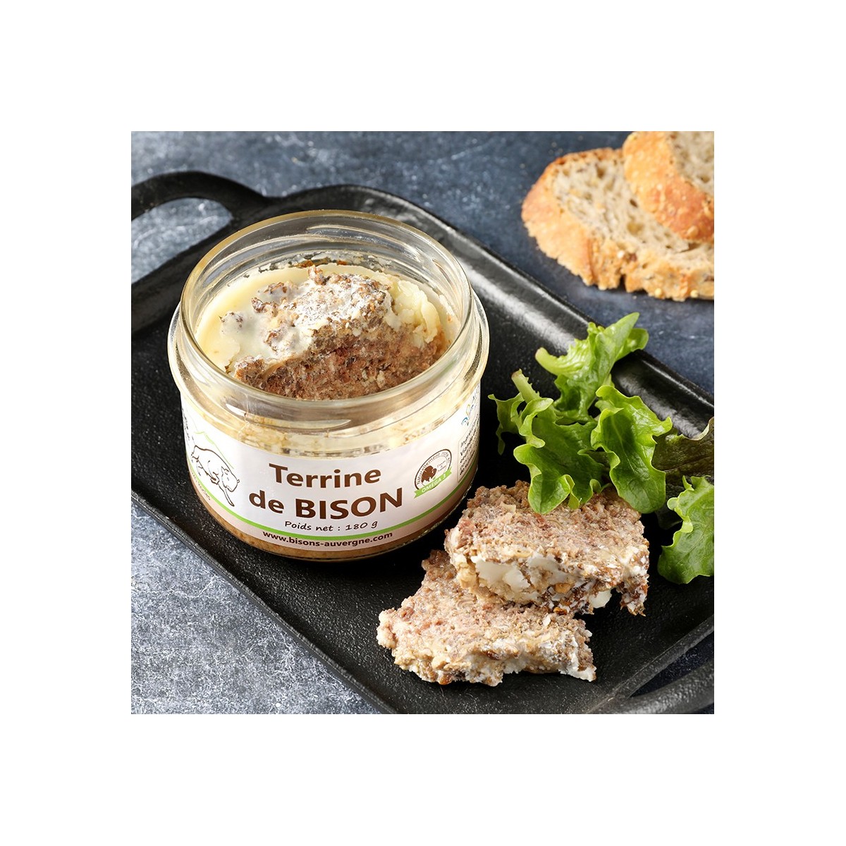 Terrine de Bison - 80% Viande de Bison