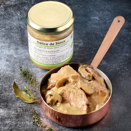 Délice de Sioux (ou Langue de Bison sauce Madère)