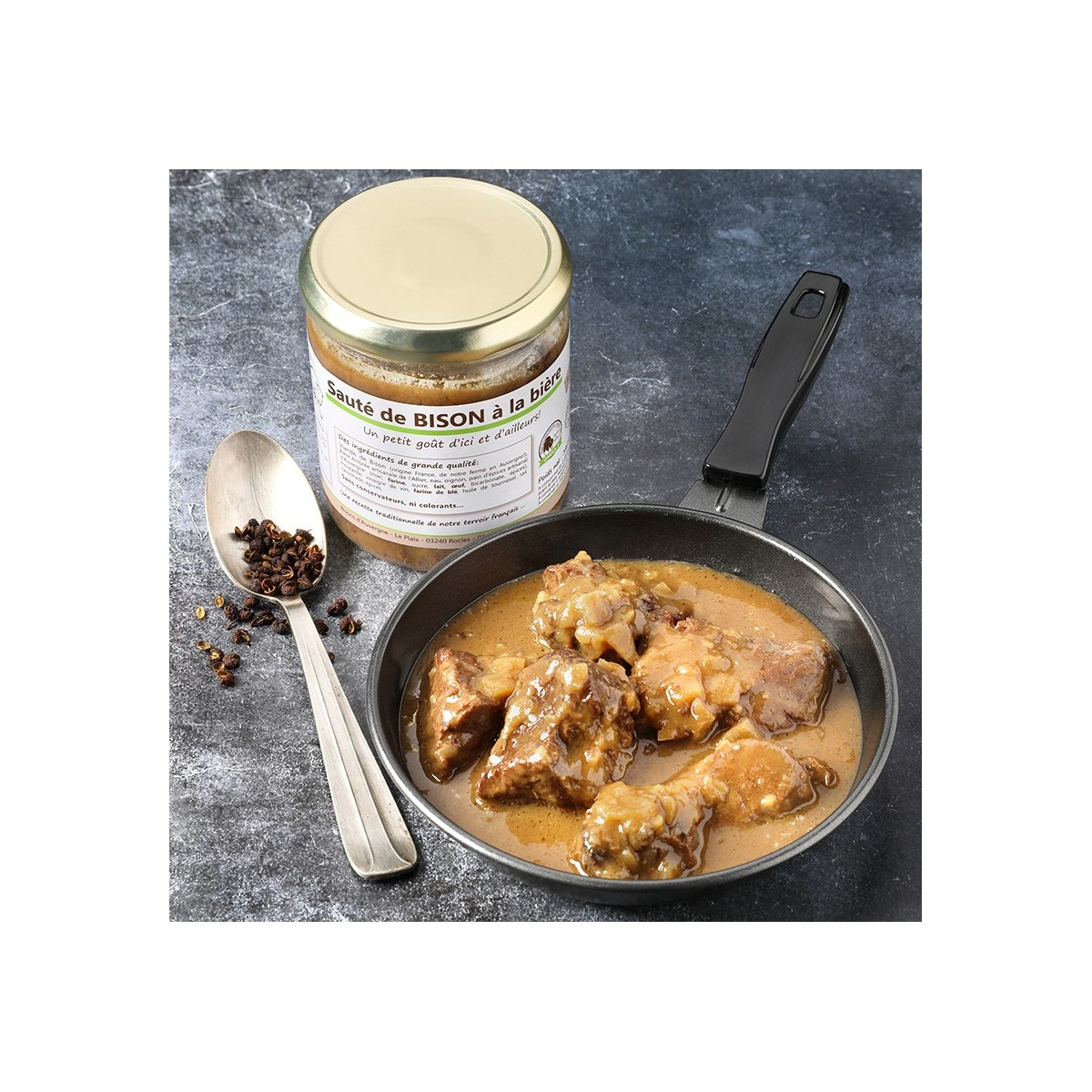 Sauté de Bison à la bière artisanale