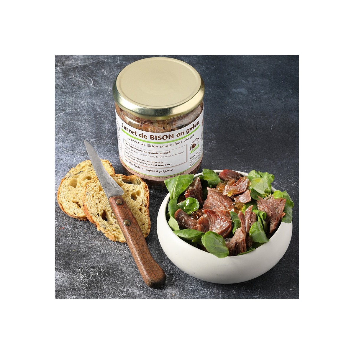 Jarret de Bison en gelée