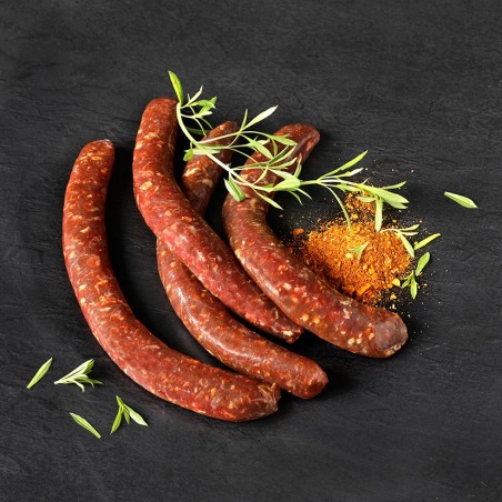 Saucisses texanes 100% Viande de Bison 100% française