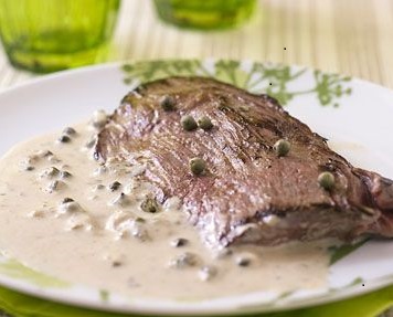 steaks-de-bison-sauce-citron-et-poivre-vert